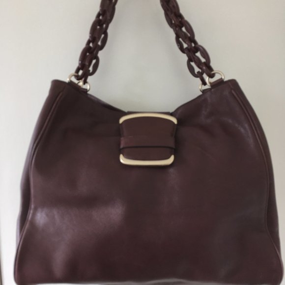 Brown (Mahogany) leather shoulder bag - Picture 12 of 12